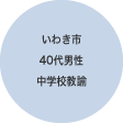 いわき市 40代男性 中学校教諭